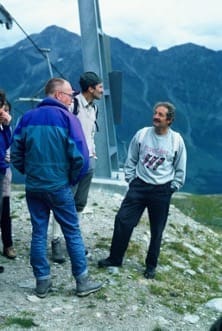 Alpbegehung mit Prof. U. Braun, Dr. Beat Hauser und 
KT-StV Dr. Fortunat Zindel. Foto J. Eitel